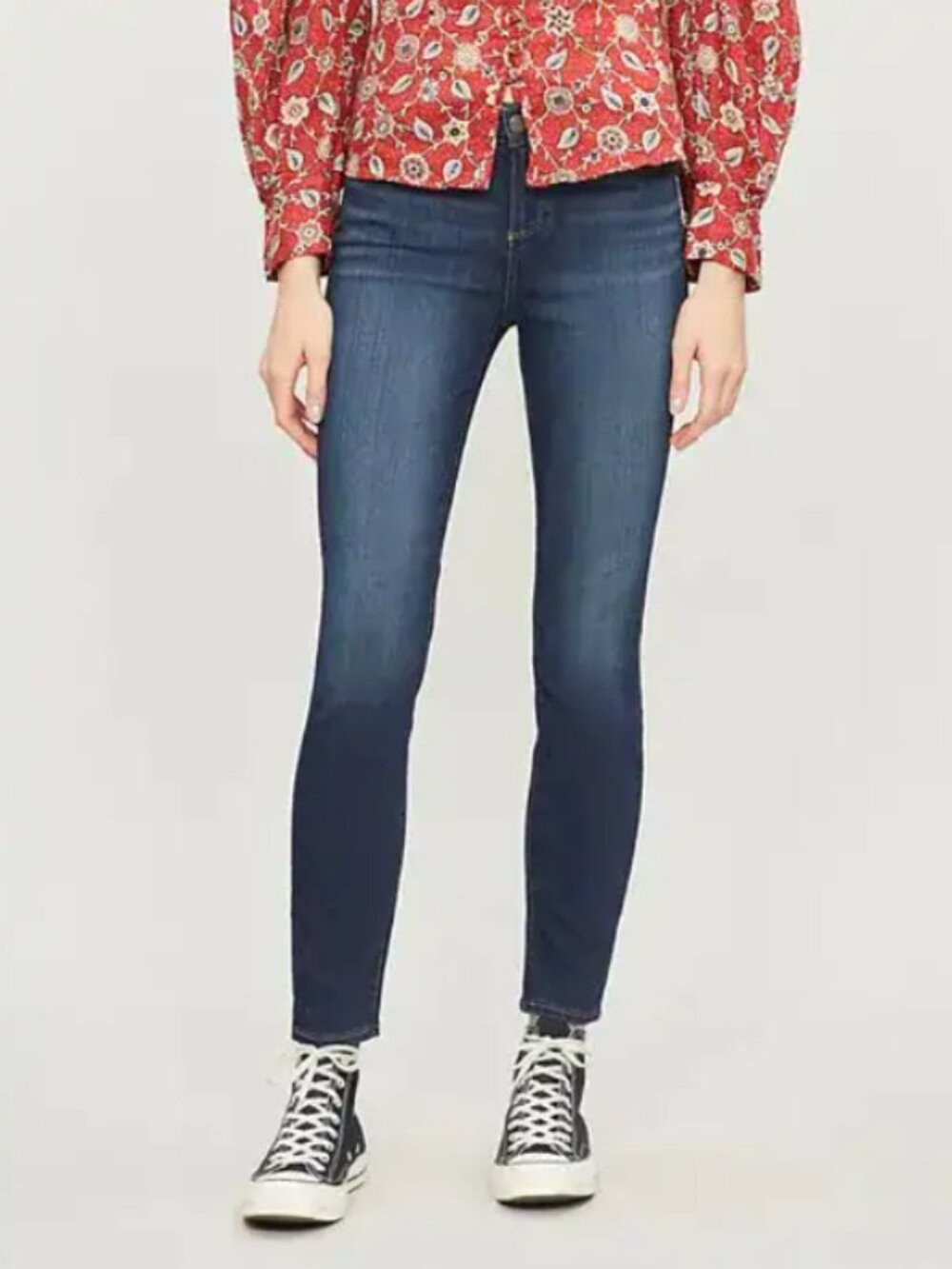 PAIGE Denim Verdugo Mid Rise Ankle Jeans in Nottingham Blue Size 26